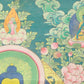 An Exquiste Painted Gold Gautama Buddha Thangka