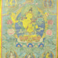 An Exquiste Painted Gold Manjusri Thangka