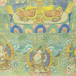 An Exquiste Painted Gold Manjusri Thangka