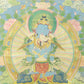 An Exquiste Painted Gold Vajrasattva Thangka