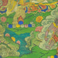 An Exquiste Painted Gold Mammon Thangka