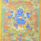 An Exquiste Painted Gold Vajra Thangka