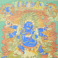 An Exquiste Painted Gold Vajra Thangka