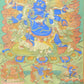 An Exquiste Painted Gold Vajra Thangka