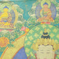 An Exquiste Painted Gold Four-Armed Avalokiteshvara Thangka