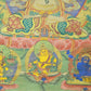 An Exquiste Painted Gold Four-Armed Avalokiteshvara Thangka