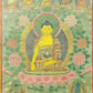 An Exquiste Painted Gold Gautama Buddha Thangka