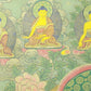 An Exquiste Painted Gold Gautama Buddha Thangka