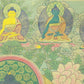 An Exquiste Painted Gold Gautama Buddha Thangka