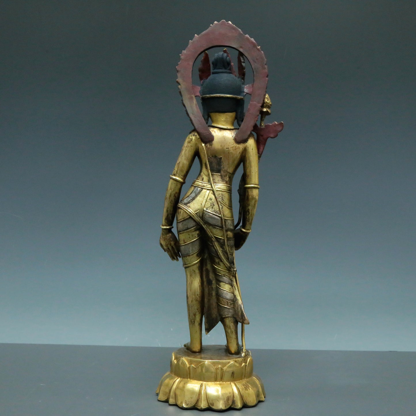 A Brilliant Gilt-Bronze Silver Figure Of Tara