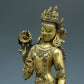 A Brilliant Gilt-Bronze Gem-Inlaid Figure Of Tara