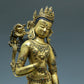 A Brilliant Gilt-Bronze Gem-Inlaid Figure Of Tara