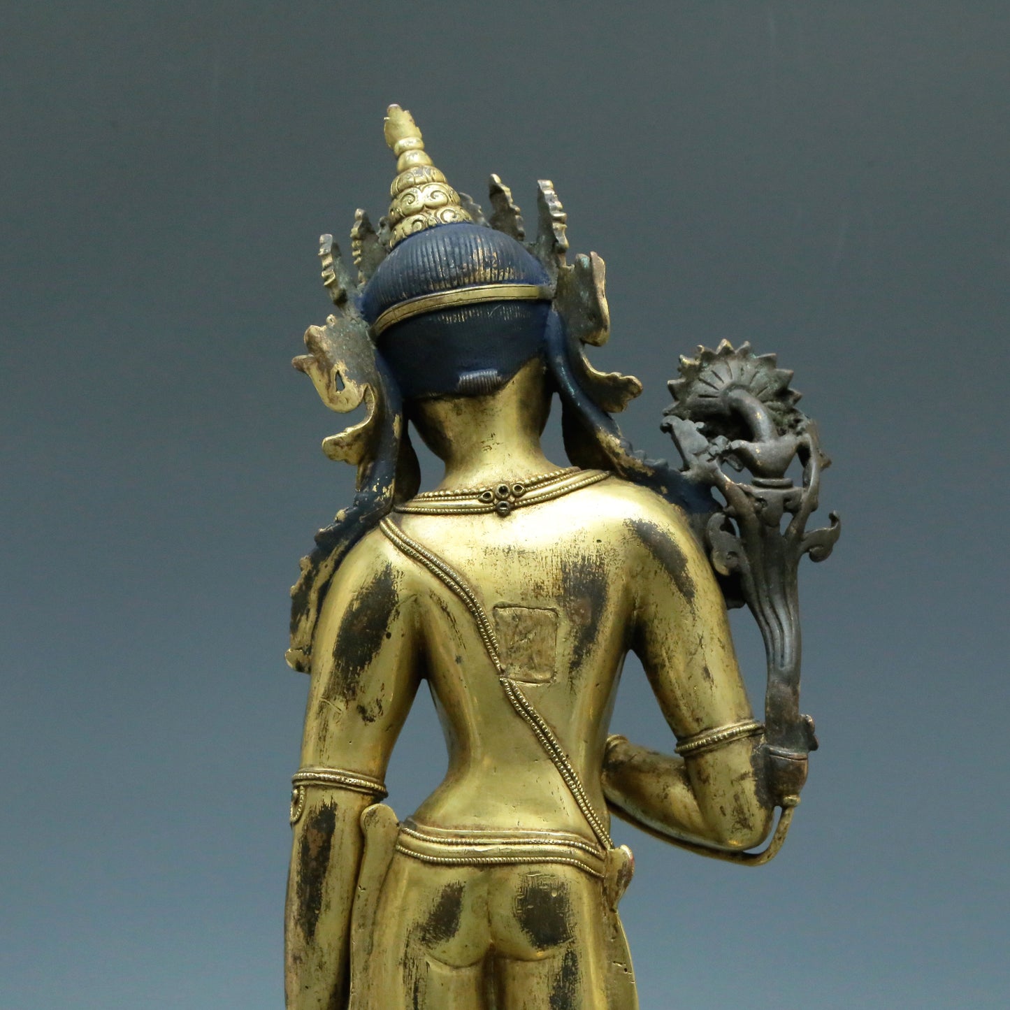 A Brilliant Gilt-Bronze Gem-Inlaid Figure Of Tara