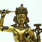 A Superb Gilt-Bronze Figure Of Manjusri