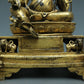 A Brilliant Gilt-Bronze Silver-Inlaid Figure Of Kubera With Inscriptions