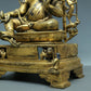 A Brilliant Gilt-Bronze Silver-Inlaid Figure Of Kubera With Inscriptions