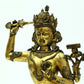 A Superb Gilt-Bronze Figure Of Manjusri