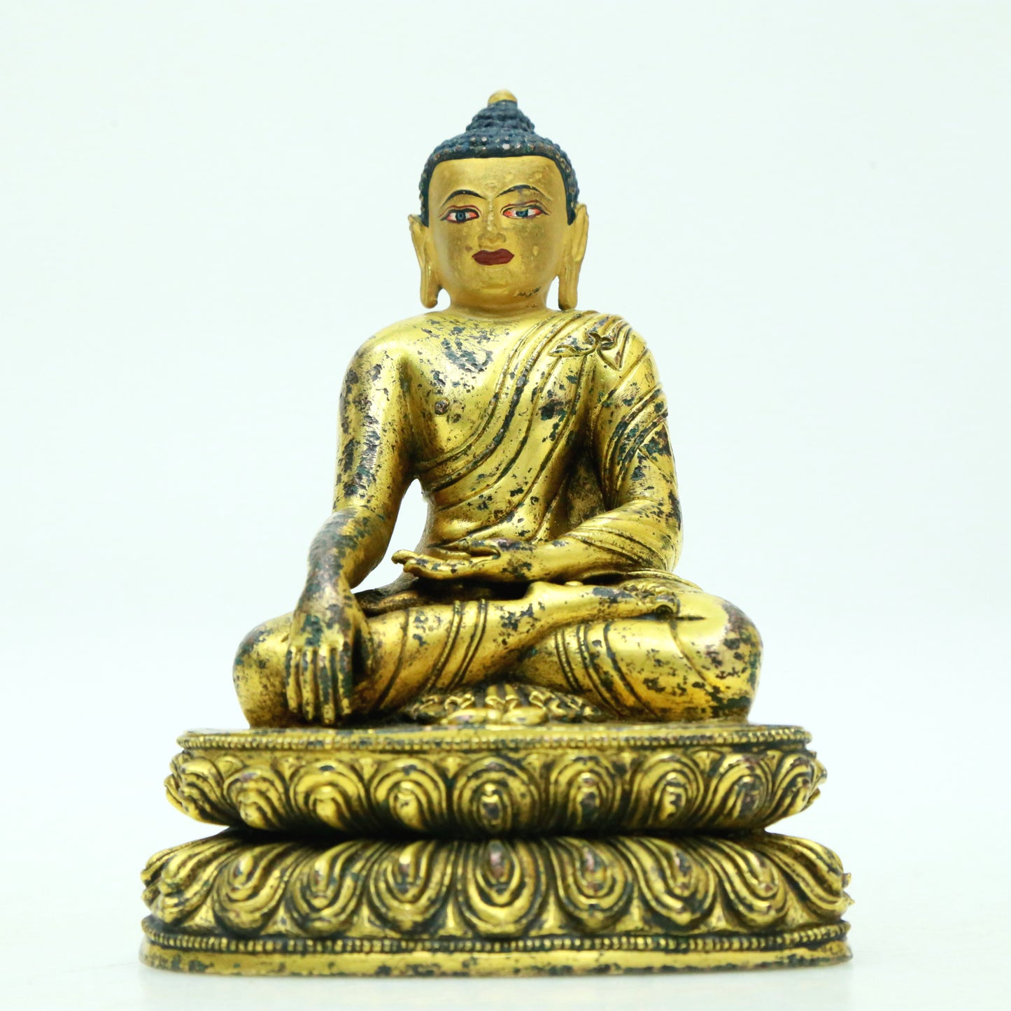 A Superb Gilt-Bronze Figure Of Buddha Shakyamuni