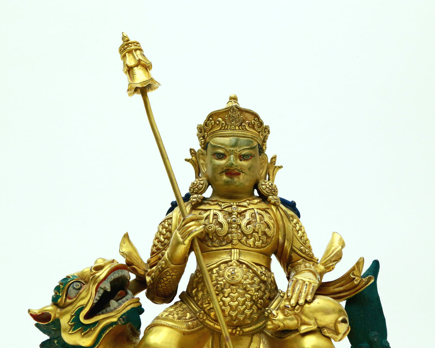 A Superb Gilt-Bronze Figure Of Vaishravana