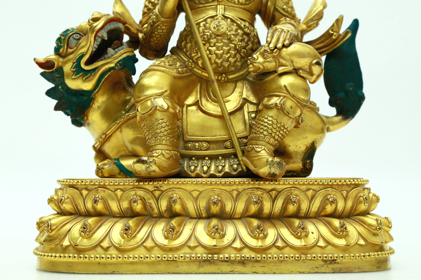 A Superb Gilt-Bronze Figure Of Vaishravana