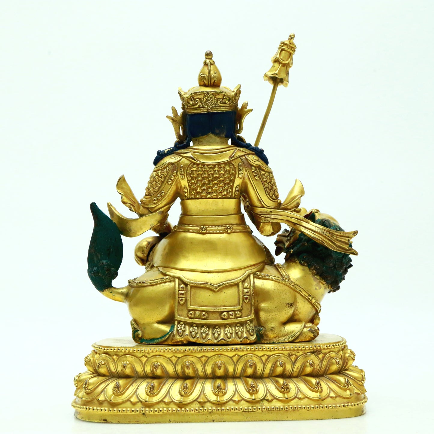 A Superb Gilt-Bronze Figure Of Vaishravana