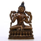 A Superb Alloy Copper Silver-Inlaid Figure Of Tara