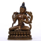 A Superb Alloy Copper Silver-Inlaid Figure Of Tara