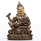A Superb Gilt-Bronze Silver Figure Of Kubera With Inscriptions