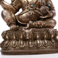 A Superb Gilt-Bronze Silver Figure Of Kubera With Inscriptions