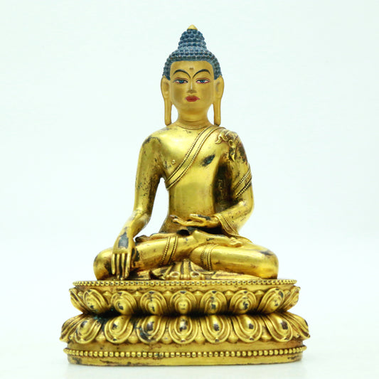 A Superb Gilt-Bronze Figure Of Buddha Shakyamuni
