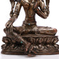 A Brilliant Gilt-Bronze Silver Figure Of Green Tara