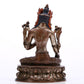 A Brilliant Gilt-Bronze Silver Figure Of Green Tara