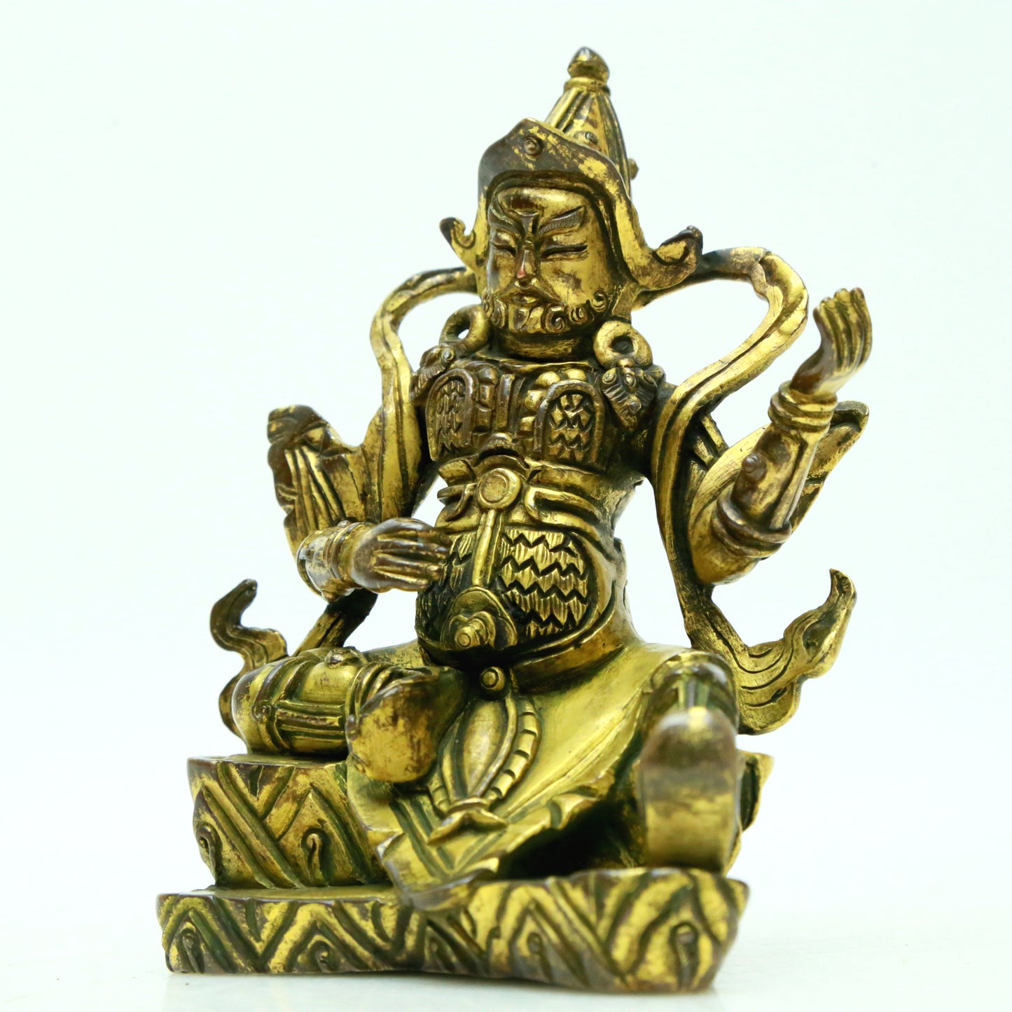 A Superb Gilt-Bronze Figure Of Lokapala
