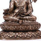 A Brilliant Gilt-Bronze Silver Figure Of Padmasambhava