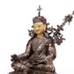 A Brilliant Gilt-Bronze Silver Figure Of Padmasambhava