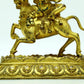 A Superb Gilt-Bronze Figure Of Kubera Seated On A Horse, With Inscriptions