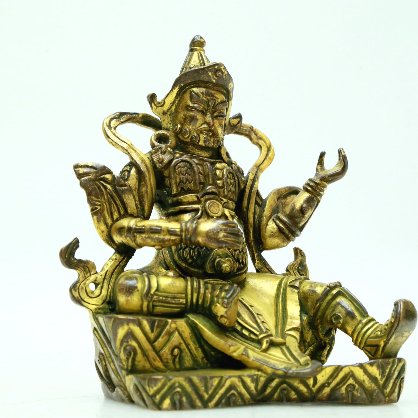 A Superb Gilt-Bronze Figure Of Lokapala