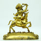 A Superb Gilt-Bronze Figure Of Kubera Seated On A Horse, With Inscriptions