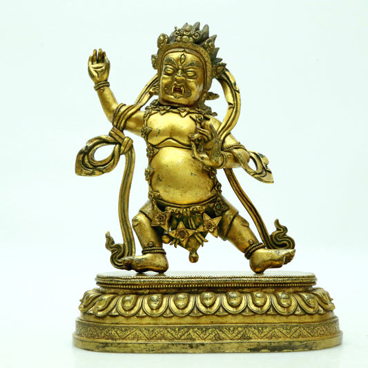 A Superb Gilt-Bronze Figure Of Vajrapani