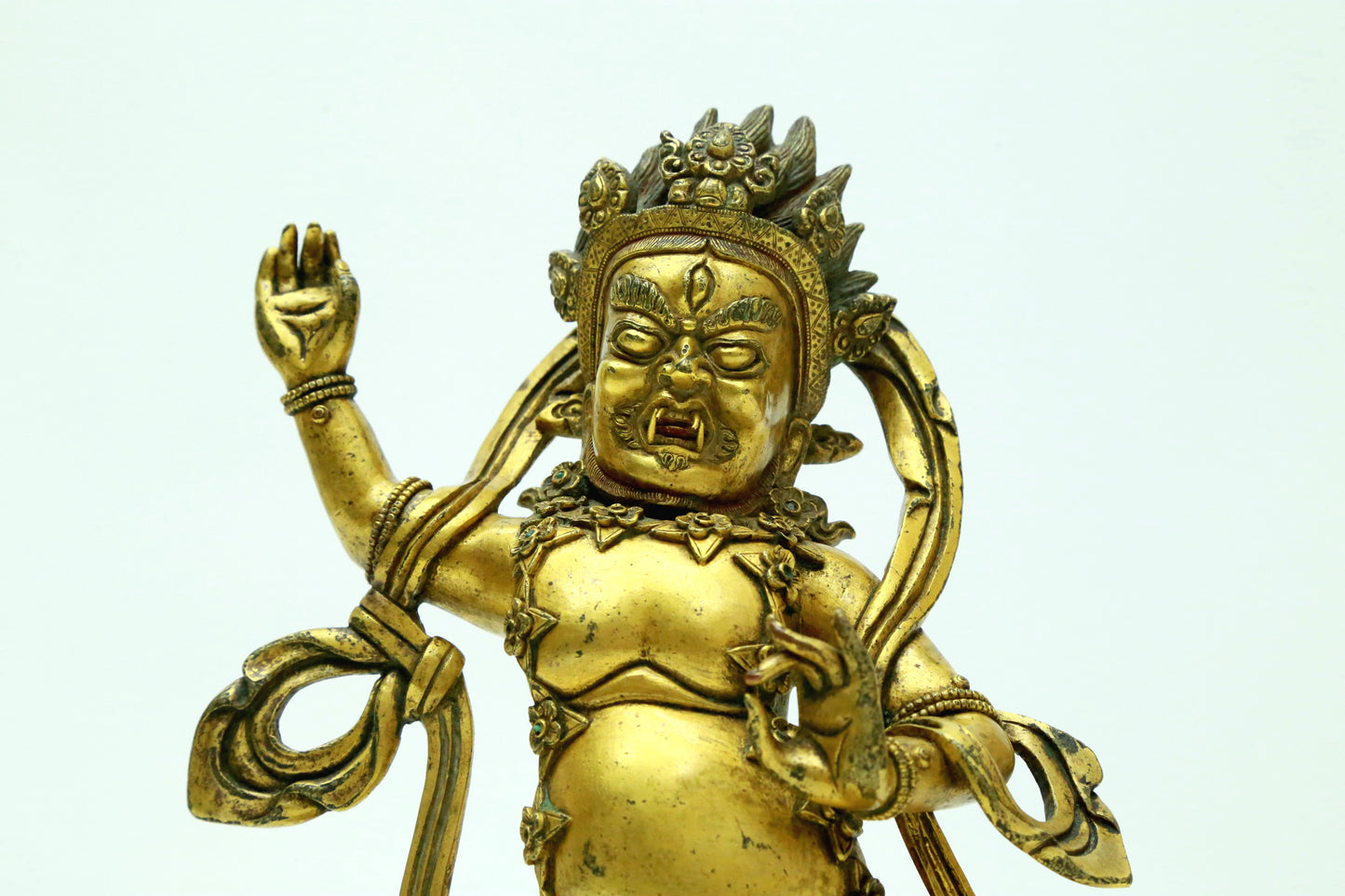 A Superb Gilt-Bronze Figure Of Vajrapani