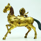 A Brilliant Pair Of Gilt-Bronze Horses