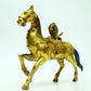 A Brilliant Pair Of Gilt-Bronze Horses