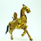 A Brilliant Pair Of Gilt-Bronze Horses