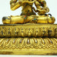 A Brilliant Gilt-Bronze Gem-Inlaid Figure Of Kubera With Inscriptions