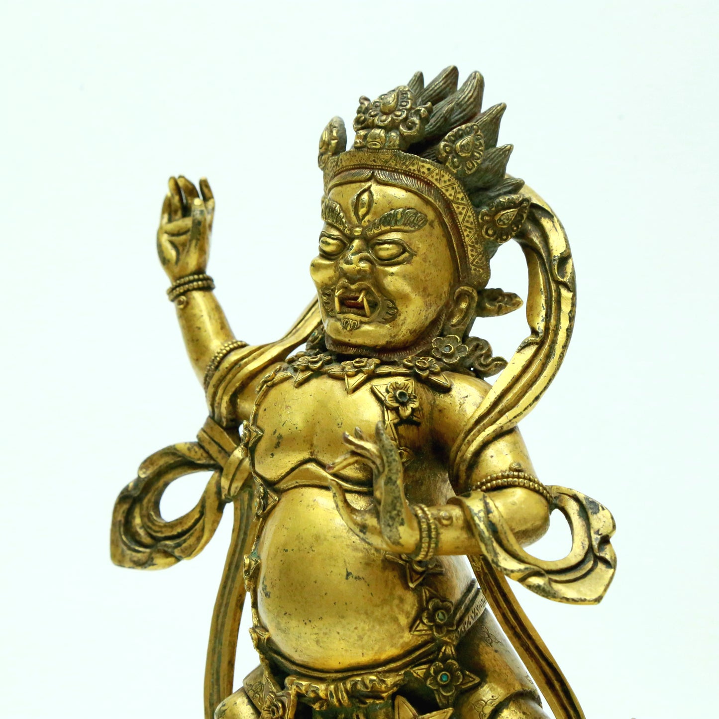 A Superb Gilt-Bronze Figure Of Vajrapani