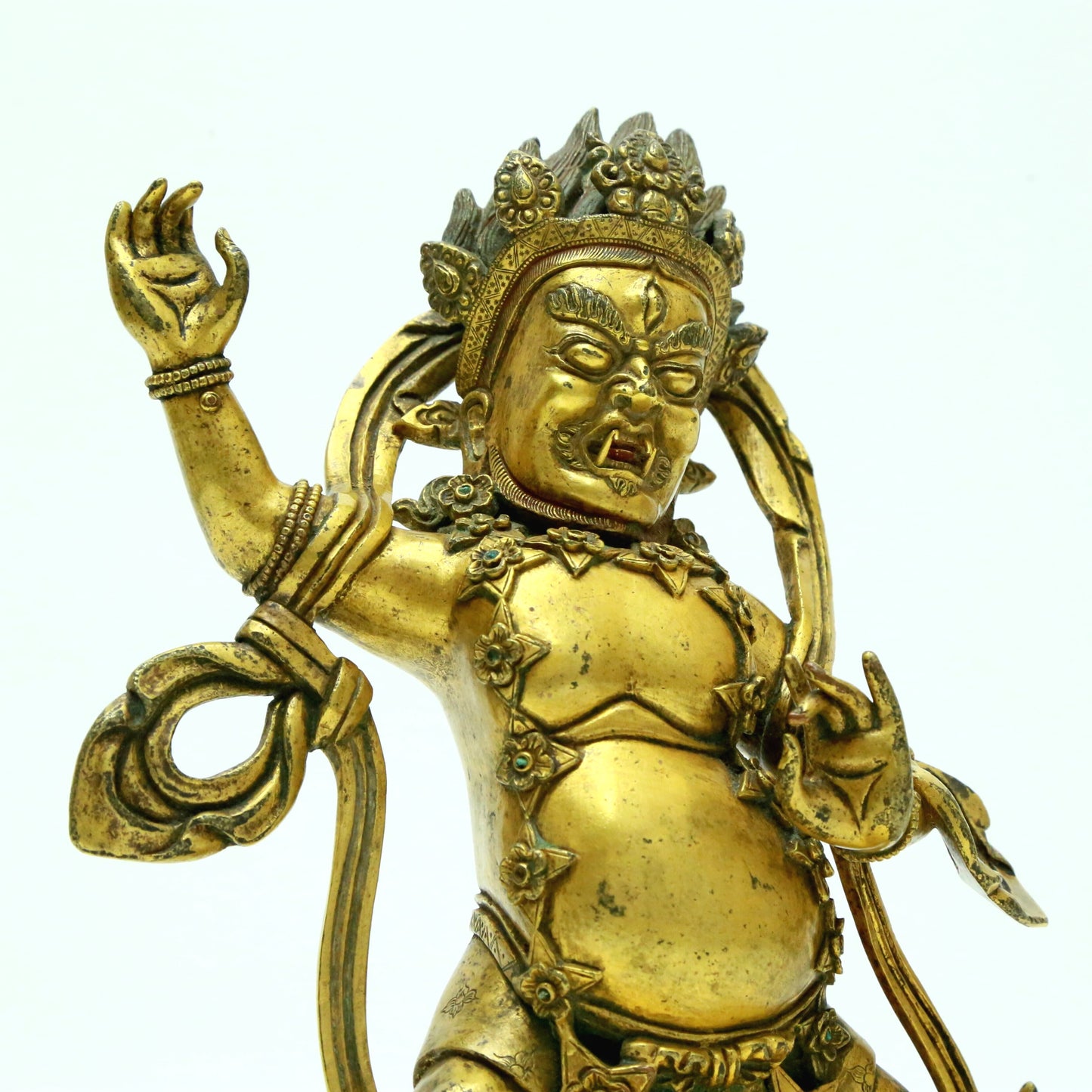 A Superb Gilt-Bronze Figure Of Vajrapani