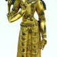 A Brilliant Gilt-Bronze Gem-Inlaid Figure Of Tara