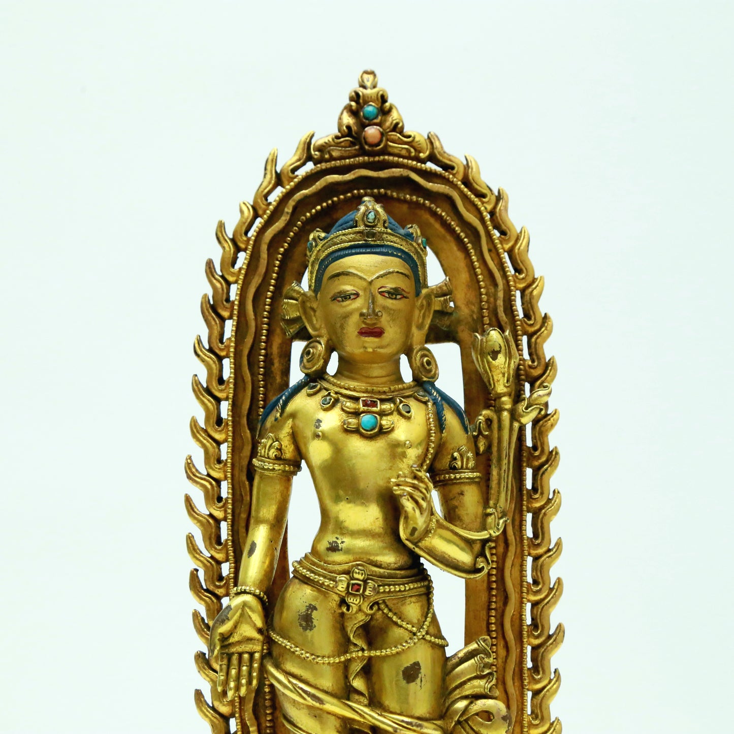 A Superb Gilt-Bronze Figure Of Tara With Inscriptions
