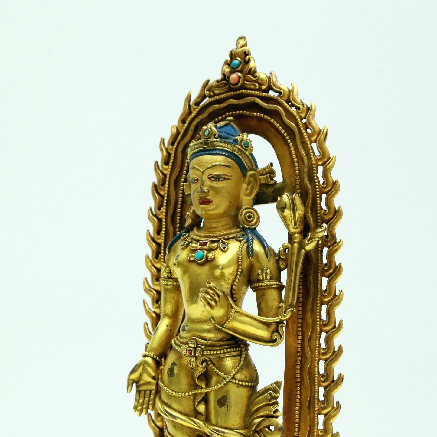 A Superb Gilt-Bronze Figure Of Tara With Inscriptions