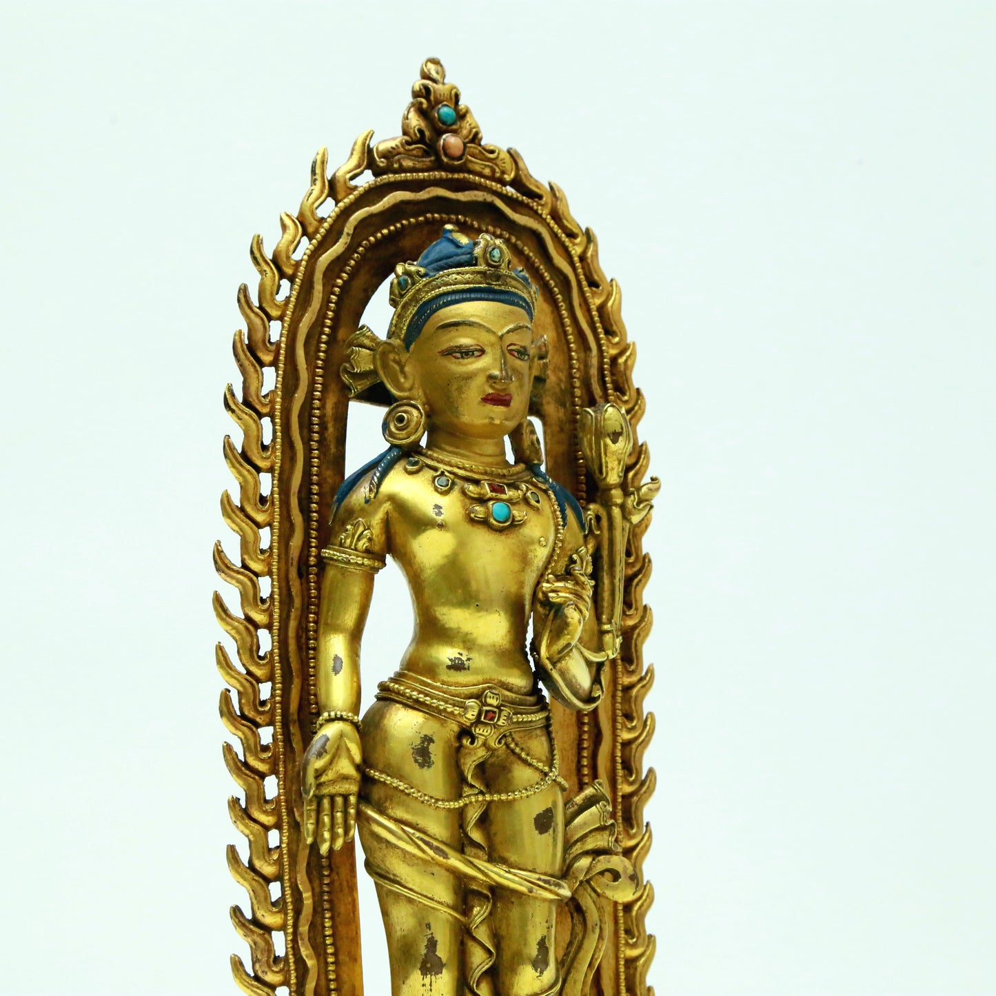 A Superb Gilt-Bronze Figure Of Tara With Inscriptions